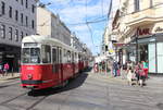 Wien Wiener Linien SL 49 (c4 1370 + E1 4540) XIV, Penzing, Hütteldorfer Straße / Breitenseer Straße am 29. Juni 2017.