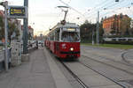 Wien Wiener Linien SL 49 (E1 4536 + c4 1342) XIV, Penzing, Oberbaumgarten, Linzer Straße (Hst. Baumgarten) am 17. Oktober 2018.