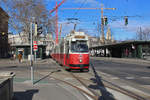 Wien Wiener Linien SL 71 (E2 4306 (Bombardier-Rotax 1978)) I, Innere Stadt, Dr.-Karl-Rennner-Ring / Burgring / Bellariastraße am 14.