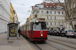 Wien Wiener Linien SL 41 (E2 4031 (SGP 1979)) XVIII, Währing, Weinhaus, Gentzgasse (Hst. Weinhauser Gasse) am 14. Feber / Februar 2019.