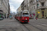 Wien Wiener Linien SL 49 (E1 4542 (Bombardier-Rotax 1975)) VII, Neubau, Westbahnstraße / Kaiserstraße am 11.