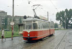 Wien: Die Wiener Straßenbahnen vor 50 Jahren: SL 331 (F 711 (SGP 1963)) XX, Brigittenau, Friedrich-Engels-Platz am 27. August 1969. - Scan eines Farbnegativs. Film: Kodak Kodacolor X. Kamera: Kodak Retina Automatic II