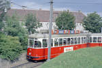 Wien: Die Wiener Straßenbahnen vor 50 Jahren: SL 62 (L4 519) XIII, Hietzing, Lainz, Wolkersbergenstraße am 28. Augsut 1969. - Scan eines Farbnegativs. Film: Kodak Kodacolor X. Kamera: Kodak Retina Automatic II. 