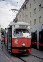 Wien Wiener Stadtwerke-Verkehrsbetriebe / Wiener Linien: Gelenktriebwagen des Typs E1: Am 5.