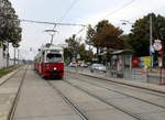 Wien Wiener Stadtwerke-Verkehrsbetriebe / Wiener Linien: Gelenktriebwagen des Typs E1: Der E1 4505 fährt am 12.