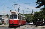 Wegen Gleisbauarbeiten in der Gentzgasse wurden die Linien 40 und 41 über die Strecken der Linien 9 und 42 umgeleitet.