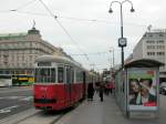 Wien Wiener Linien SL 1 (c3 1247 (Lohnerwerke 1961)) I, Innere Stadt, Opernring / Kärntner Straße / Staatsoper am 19.