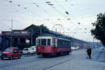 Wien Wiener Stadtwerke-Verkehrsbetriebe (WVB) SL 11 (Z 4208 (TATS 1939)) II, Leopoldstadt, Engerthstraße / Walcherstraße im August 1969. - Links sieht man den (Straßenbahnbetriebs-)Bahnhof Vorgarten. - Scan eines Diapositivs.