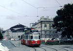 Wien Wiener Stadtwerke-Verkehrsbetriebe (WVB) SL H2 (L4 577 (SGP 1961)) I, Innere Stadt,  Lothringerstraße am 12.