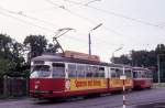 Wien Wiener Statdwerke-Verkehrsbetriebe (WVB) SL A (E1 4479 (Lohnerwerke 1968)) II, Leopoldstadt, Stadlauer Brücke (Endstation) am 17.