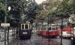 Wien Wiener Lokalbahnen Zug nach Baden (Tw 25) / Wiener Stadtwerke-Verkehrsbetriebe (WVB) SL 66 (L3 484 (Lohnerwerke 1958, Umbau aus L2 2583)) I, Innere Stadt, Kärntner Ring / Kärntner