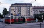 Wien WVB SL 29 (L(4) 556 (SGP 1961)) XX, Brigittenau, Friedrich-Engels-Platz im Juli 1975.