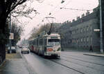 Wien Wiener Stadtwerke-Verkehrsbetriebe (WVB) SL 60 (E1 4532 (Bombardier-Rotax 1973)) XIII, Hietzing, Speising, Speisinger Straße / Winkelbreiten am 2.
