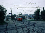 Wien Wiener Stadtwerke-Verkehrsbetriebe (WVB) Allerheiligen-Verkehr 1976: SL 22Z (E1 4492 (Lohnerwerke 1969)) II, Leopoldstadt, Praterstern (Ostseite) am 31.