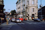 Wien Wiener Stadtwerke-Verkehrsbetriebe (WVB) SL H2 (L(4) 501 (SGP 1960)) XVII, Hernals, Jörgerstraße / Elterleinplatz im Juli 1977.