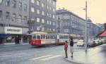 Wien WVB SL 31/5 (F 722) Wallensteinstrasse / Klosterneuburger Strasse im Juli 1977.