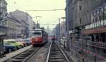 Wien WVB SL B (E1 4700) Praterstrasse im Oktober 1978.