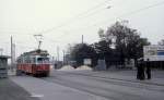 Wien WVB SL 132 (E1 4799) Friedrich-Engels-Platz im Oktober 1978.