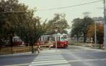 Wien WVB SL B (E1 4712) Mexikoplatz im Oktober 1979.