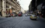 Wien WVB SL 52 (E 4417) Mariahilfer Strasse / Stiftgasse im Oktober 1979.