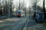 Wien WVB SL N (E 4401) Prater Hauptallee im Dezember 1980.