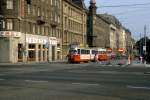 Wien WVB SL D (E1 4715) Prinz-Eugen-Strasse / Wiedner Grtel im Juli 1982.