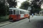 Wien WVB SL N (E1 4677) Prater Hauptallee im Juli 1992.