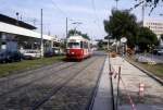 Wien WVB SL O (E 4405) Praterstern / Ausstellungsstrasse im Juli 1992.