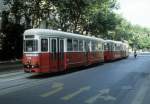 Wien WVB SL 38 (c3 1145) Whringer Strasse / Sensengasse im Juli 1992.