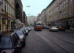 Wien WVB SL N (E1 4685) Taborstrasse / Lessinggasse im August 1994.