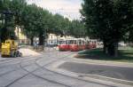 Wien WL SL 6 (E2 4070 / c5 1496) Neubaugrtel / Westbahnhof im Juli 2005.