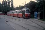 Wien Wiener Linien SL 71 (E2 4314) Kaiserebersdorf, Etrichstrasse / Kaiserebersdorfer Strasse / Zinnergasse im Juli 2005.