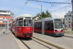 Wien Wiener Linien SL 30 (c4 1348) / SL 31 (B 656) Stammersdorf, Bahnhofplatz am 8.