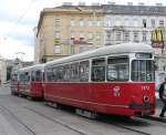 Wien Wiener Linien SL 5 (c4 1372 + E1 4551) Alserbachstrasse / Franz-Josefs-Bahnhof am 10.