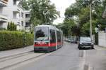 Wien Wiener Linien SL 37 (A 25) Heiligenstadt, Geweygasse am 10 Juli 2014.