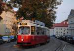 E2 4035 + c5 1435 in der Zahnradbahnstraße kurz vor der Endstelle Nußdorf.