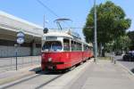 Wien Wiener Linien SL 25 (E1 4791 + c4 1309) U-Bahnhof Kagran am 1.