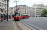 Wien WL SL D (E2 4009 + c5 1409) Schubertring am 1.