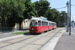 Wien Wiener Linien SL 25 (E1 4791 + c4 1309) Aspern, Langobardenstraße / Oberdorfstraße am 1.