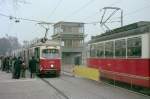 Wien Wiener Verkehrsbetriebe Allerheiligenverkehr 1975: E1 4495 + c2/3 als SL 6 Zentralfriedhof 2.