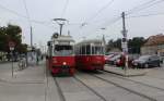 Wien Wiener Linien SL 6 (E1 4509 (Lohner 1972) / c3 1234 (Lohner 1961)) Simmeringer Hauptstraße / Zentralfriedhof 3.