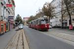 Wien Wiener Linien SL 1 (E2 4001 + c5 1500) Wiedner Hauptstraße / Klagbaumgasse / Johann-Strauß-Gasse am 11.