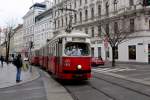 Wien Wiener Linien SL 49 (E1 4552 (Rotax 1976) + c4 1358 (Rotax 1976)) Siebensternplatz am 19.