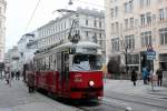 Wien Wiener Linien SL 49 (E1 4549 (Rotax 1975)) Siebensterngasse / Siebensternplatz am 19.