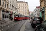 Wien Wiener Linien SL 49 (E1 4540 (Rotax 1975) + c4 1367 (Rotax 1977)) Siebensterngasse / Siebensternplatz am 19.