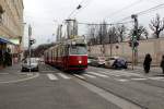 Wien Wiener Linien SL D (E2 4025 (SGP 1979)) Prinz-Eugen-Straße / Karolinengasse am 15.