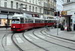 Wien Wiener Linien SL 5 (E1 4551 + c4 1359) Josefstadt, Josefstädter Straße / Albertgasse / Josef-Matthias-Hauer-Platz am 16.