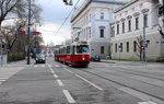 Wien Wiener Linien SL 2 (E2 4043) Innere Stadt, Rathausplatz / Reichsratsstraße am 24. März 2016.