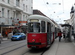 Wien Wiener Linien SL 43 (c4 1357 + E1 4865) Alser Straße / Lange Gasse (Hst.