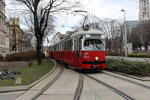 Wien Wiener Linien SL 43 (E1 4844 + c4 1354) Universitätsstraße / Schottentor am 16.